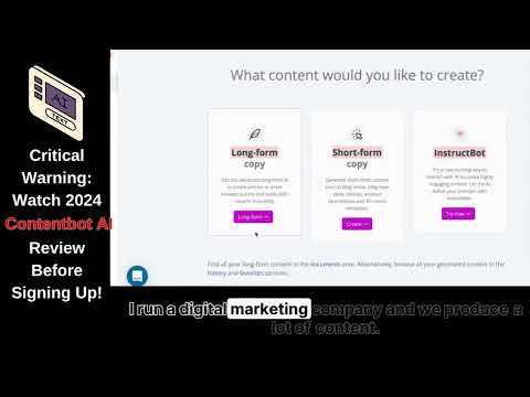 Critical Warning: Watch 2024 Contentbot AI Review Before Signing Up!