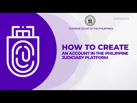 Instructional video on how to create a PJP account