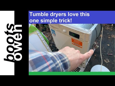 How to repair a tumble dryer that is not spinning: a very simple fix!