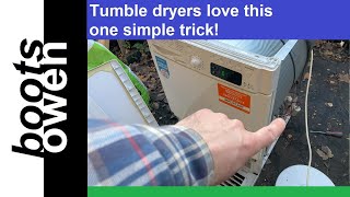 How to repair a tumble dryer that is not spinning — a very simple fix