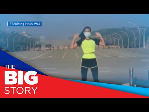 Viral workout video in Myanmar during coup