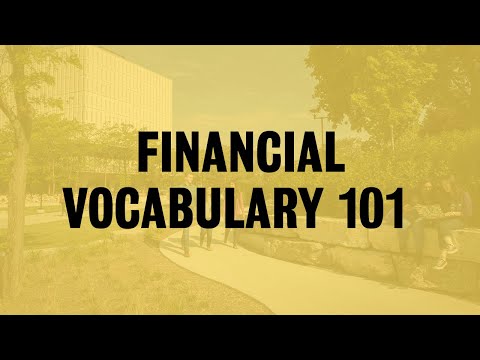 Financial Vocabulary 101