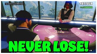 How to NEVER LOSE in BLACKJACK in GTA 5 Online.. (UNLIMITED MONEY)