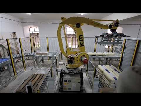 Robotic Bag Palletiser for Palletising 25 Bags and Bundle Packs Simultaneously