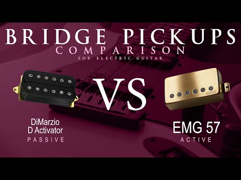 DiMarzio D ACTIVATOR vs EMG 57 - Bridge Pickup Guitar Tone Comparison Demo