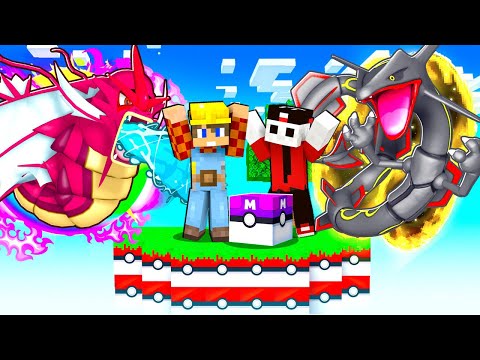 SOPRAVVIVO SOPRA UN BLOCCO POKEMON LEGGENDARIO SU MINECRAFT - ITA