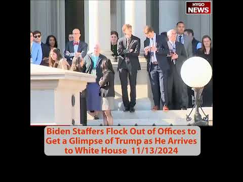 Biden Staffers Flock Out of Offices to Get Glimpse of Trump; Senate Majority Leader John Thune