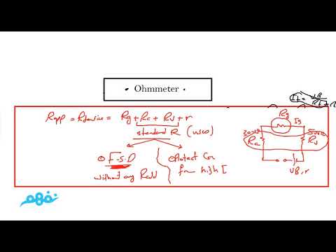 ohmmeter (part 2) - Physics - فيزياء لغات - للثانوية العامة - المنهج المصري -  نفهم