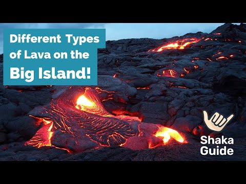 Different Types of Lava at Volcanoes National Park