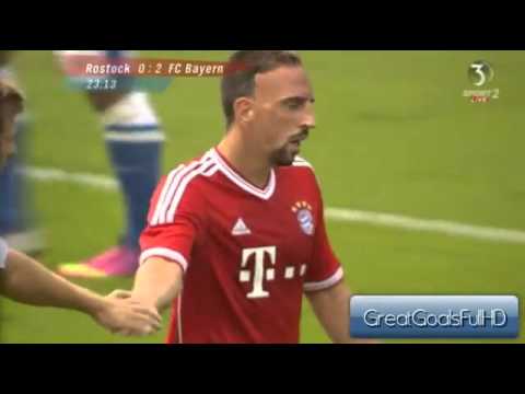 Franck Ribéry Tor Hansa Rostock 0 2 Bayern Munich Friendly