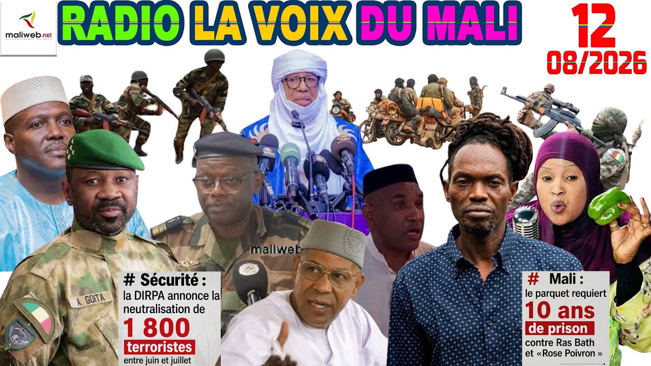 La Revue de Presse de la RADIO LA VOIX DU MALI du 12 Août 2026