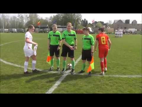 Belgian Red Flames U15 - Engeland U15 op 16.04.2019