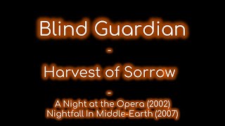 Blind Guardian - Harvest of Sorrow lyrics (NiME &amp; ANatO)