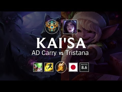 Kai'Sa AD Carry vs Tristana - JP Challenger Patch 8.6