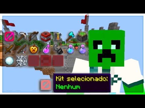 INCREDIBLE! O Creeper domina o SkyWars sem kit no Mush