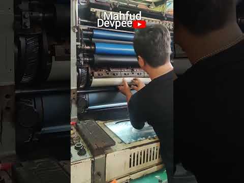 Installing a plate offset printing machine