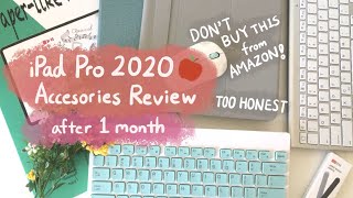 🍎iPAD PRO 2020 (12.9'') & Apple Pencil 2 accessories review after 1 month + Miniso keyboard unboxing