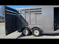 2018 Adam 2 Horse Slant Load Bumper Pull Trailer