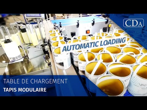 Convoyeur à chaine flexible 1-2-3 voies pour ligne de conditionnement