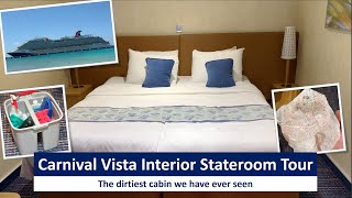 Carnival Vista Interior Stateroom Tour and Complete Review | Carnival Cruise Line