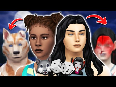 Die Sims 4 ABER der ZUFALL erstellt einen cRazY Vampir & Werwolf! (bin schockiert lol) 🦇🐺