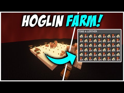 The MOST EFFICIENT Hoglin Farm in Minecraft Java 1.21 (Tutorial)