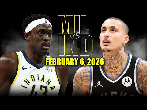 Milwaukee Bucks vs Indiana Pacers Full Game Highlights – February 6, 2026 | NBA Season