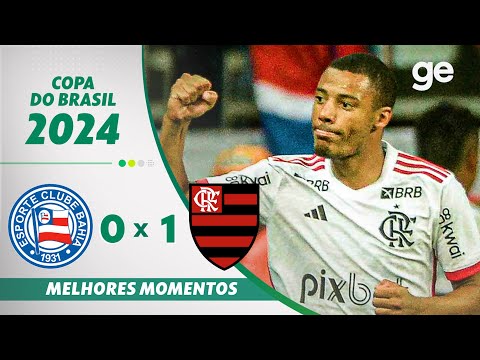 Gols e lances de Bahia x Flamengo