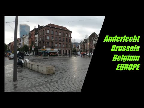 passeando em Bruxelas Bélgica Europa | Distrito de Anderlecht | 4K