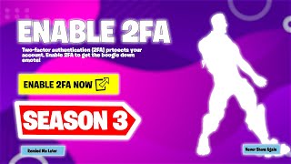 HOW TO ENABLE 2FA ON FORTNITE! (CHAPTER 3 SEASON 3)