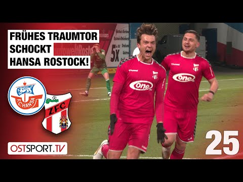Frühes Bürger-Traumtor schockt Hansa Rostock: FCH - Meuselwitz | Regionalliga Nordost