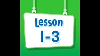 Math Envision English Lesson 1-3