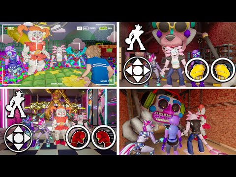 ALL EXOTIC ANIMATRONICS Experiments in ONE Video – FNAF Security Breach