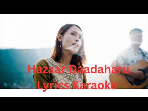 Hazaar Daadaharu Ka Karaoke Lyrics video with Guitar Cords- Worship with Youth'S