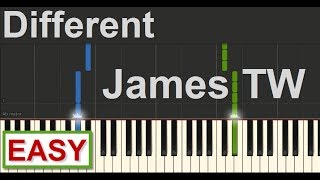 James TW - Different - EASY Piano Tutorial by SPW