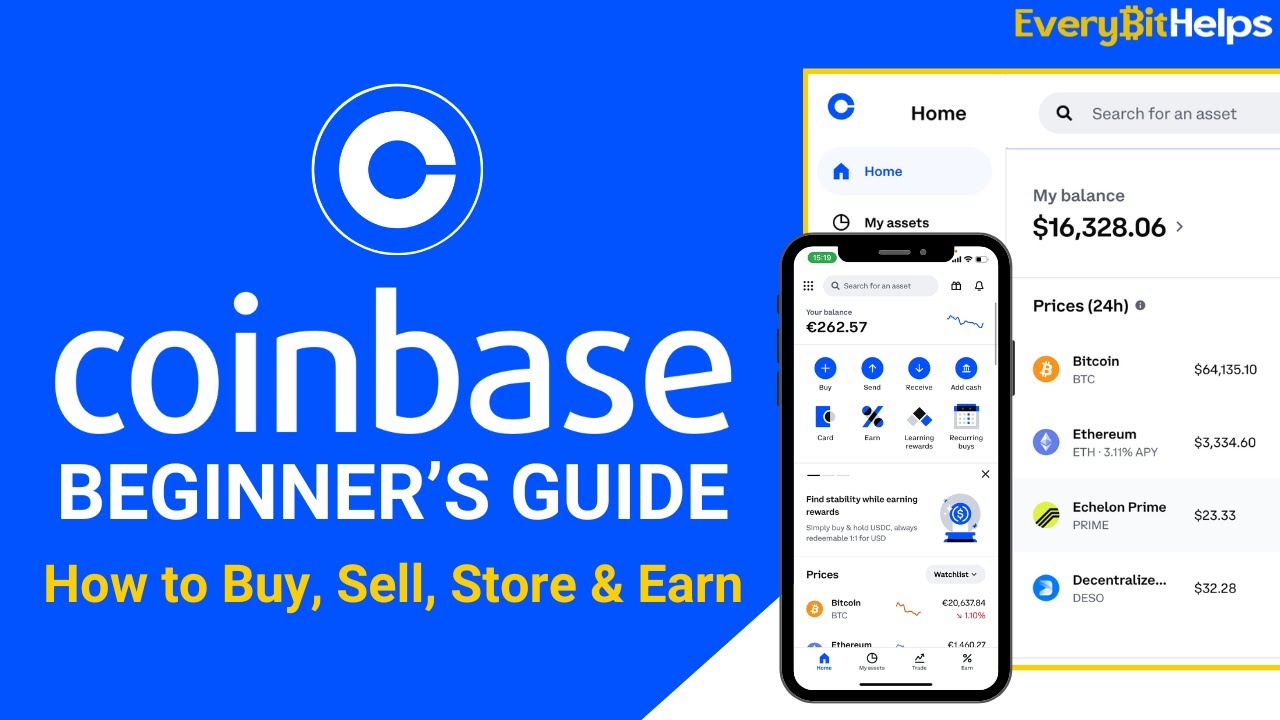 Coinbase Tutorial 2024: Beginners Guide on How to Use Coinbase to Buy, Sell & Earn Crypto