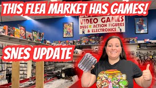 This FLEA MARKET in Maryland Had TONS of Video Games! SNES Set Update 378/721!
