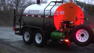 STRATOS DMT1000 Gallon Distributor, 518-218-7676 spraying 8&#39; of 14&#39;