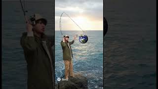 釣りしてたら、、