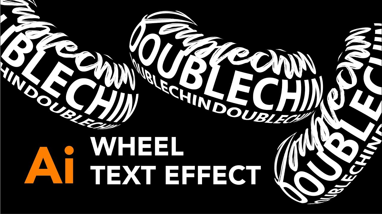 Wheel Text Effect | Illustrator Tutorial