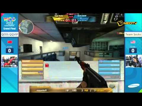 WCG 2013 Cross Fire | QCES.QQVIP(China) vs Team Socks(USA)@ Sub Base