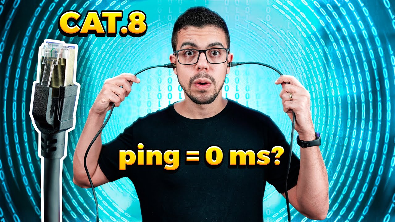 IMPORTEI UM CABO DE REDE CAT8! CONSEGUI ZERAR O PING NOS JOGOS?