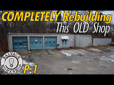 DEMOLITION with a Wheel Loader & a Chainsaw  ~ Part 1 ~ Rebuilding of "The Salvage Cave"