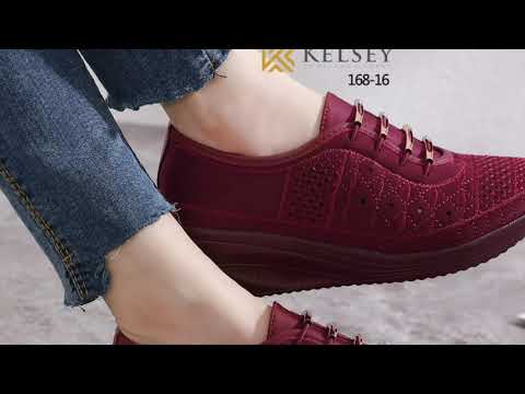 Sepatu kelsey 168-16 model wedges terbaru 2020 2021 yang super elegan