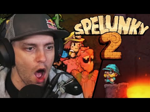 Exploring the Jungle VS The Volcano & More NEW Things in Spelunky 2! (Part 2)
