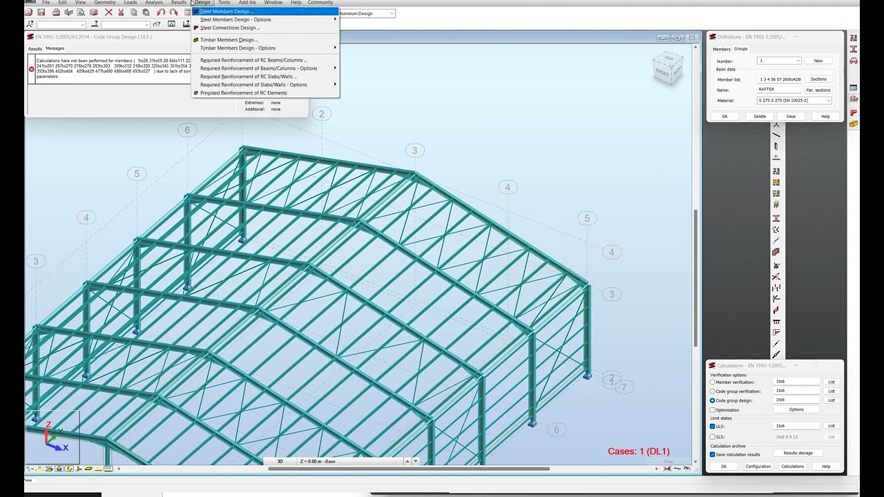 Robot structural analysis Error