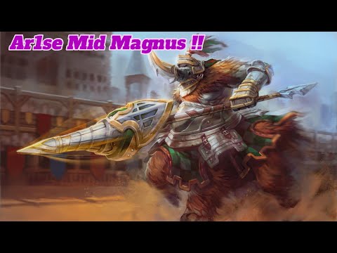 Dota 2  Mid Magnus Pog Moments By Ar1se !!