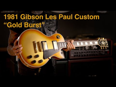 Gibson Les Paul Custom Gold Burst (Harvest Gold) 1981 w/OHSC image 17