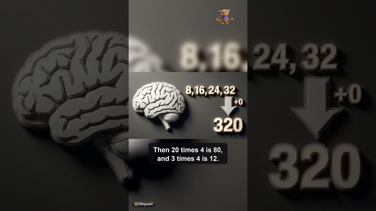 Multiplication Magic: 2-Digit Times 1-Digit 🚀 #Shorts