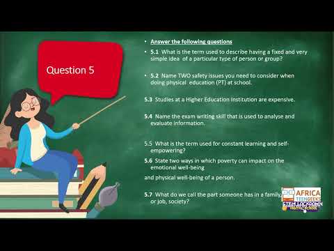 Graad 10 - Life Orientation - 21 May 2020